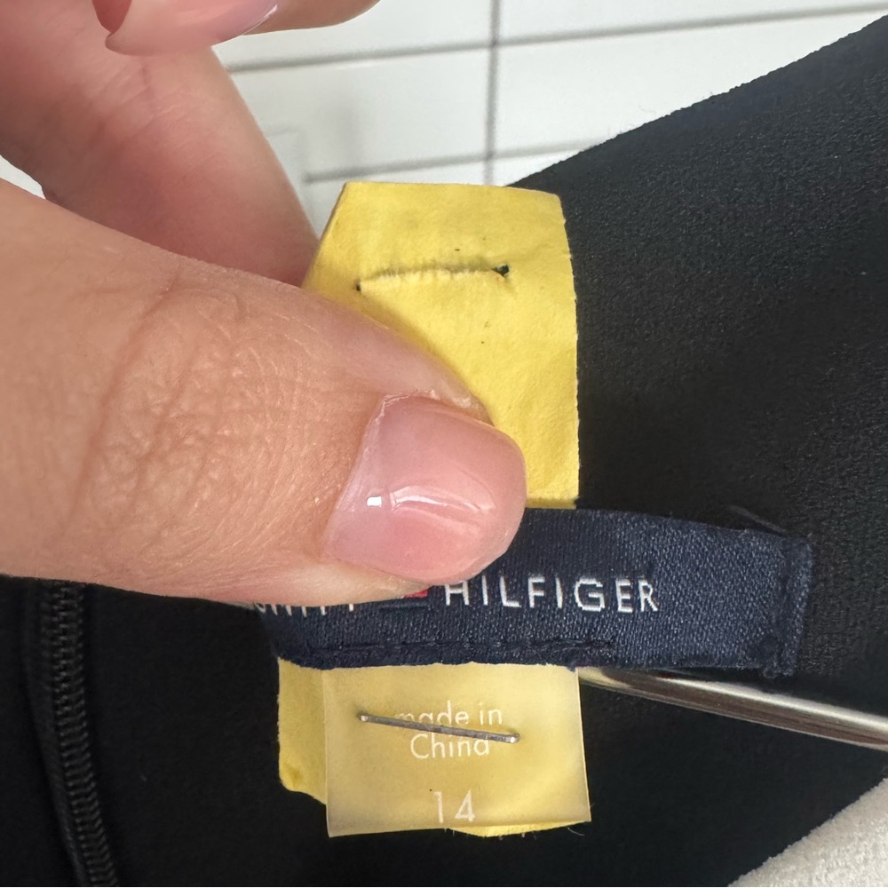 Tommy Hilfiger Blue and Black Midi Dress - Picture 2 of 3